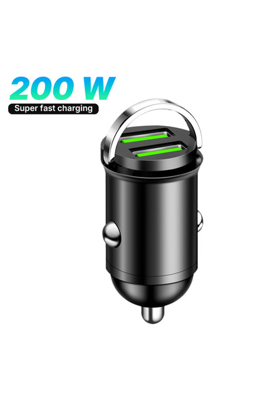 Choice 100W-100W 200W Mini Car Charger Fast Charging for iPhone Dual USB Port...
