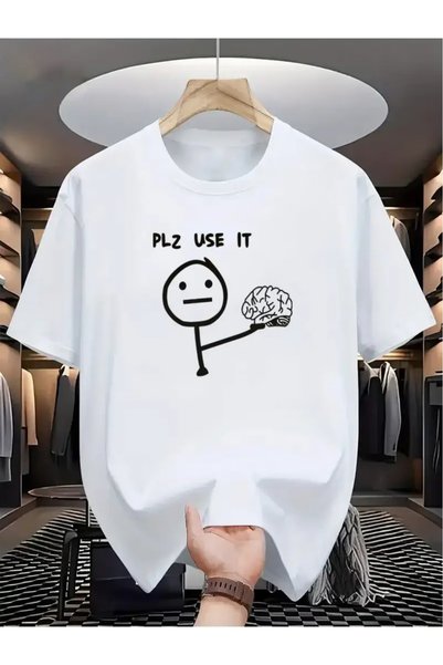 LAND MODA Tricou oversize unisex cu imprimeu Minimal Intelligence – Stil distractiv și streetwear