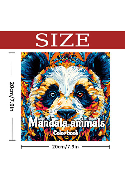 Choice B0308 دفتر رسم حيوانات الماندالا، كتاب للكبار، يُنمّي الخيال الإبداعي ...