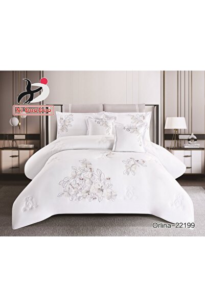 xi Duo Duo Summer embroidered double bedsheet set, 8 pieces. Cover size: 240*...