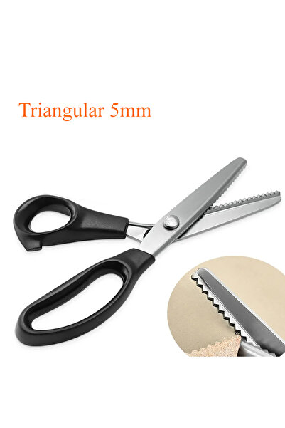 Choice8 مقص خياطة احترافي مثلث الشكل 5 مم، قطعة واحدة، مسنن، مصنوع من الفولاذ...