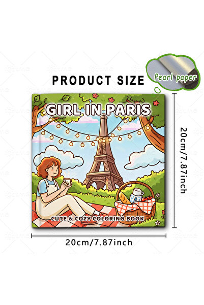 Choice كتاب تلوين "فتاة متعددة في باريس" بأنماط جريئة وسهلة للبالغين، كتاب رس...