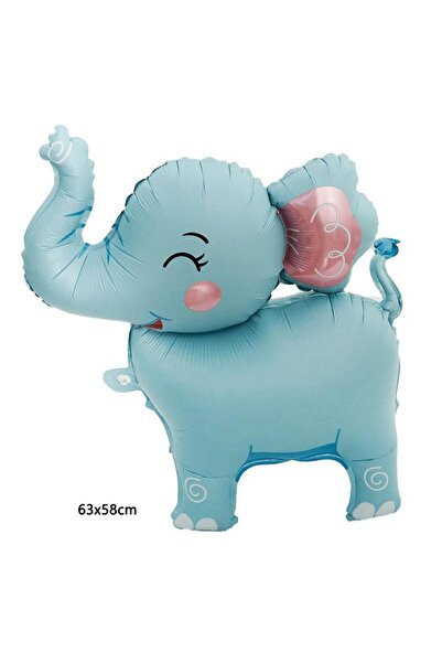 Choice Other elephant blue Matte Cake Foil Balloon Cloud Guitar Star Rabbit E...
