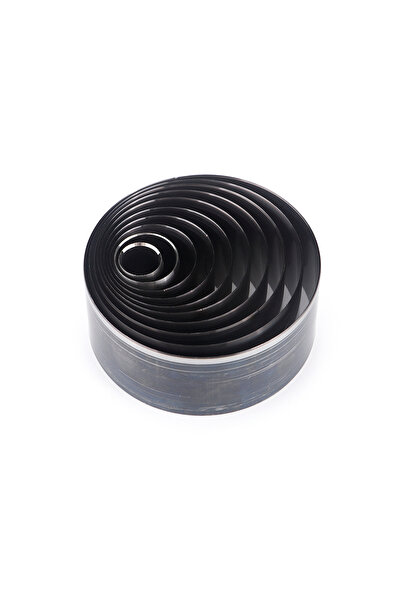 Choice Black 10pc/set circular leather hole punching template, DIY leather cu...