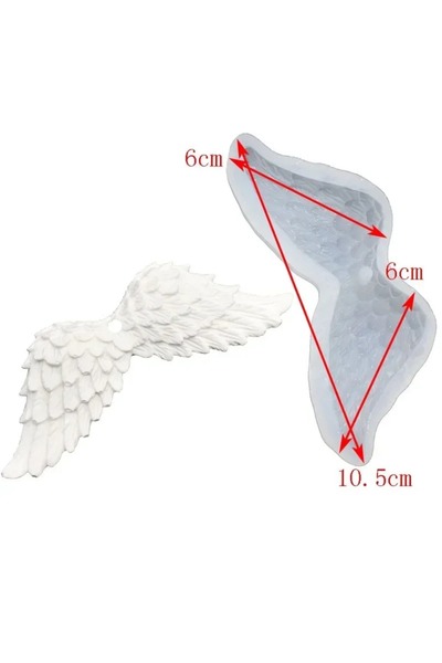 Choice قالب سيليكون على شكل جناح ملاك، أدوات خبز يدوية، قلادة أنيقة على شكل ريشة