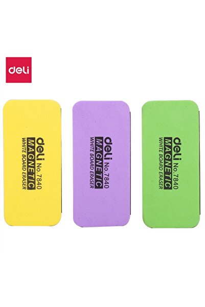 Deli Random 1PCS Magnetic Whiteboard Eraser Strong Hold Blackboard Cleaner Du...