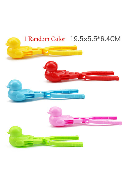 Choice مشبك كرة ثلج عشوائي على شكل بطة، على شكل ندفة ثلج وقنبلة يدوية، لصنع ك...