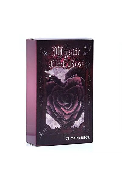 Choice مجموعة أوراق أوراكل الوردة السوداء الغامضة، 78 قطعة، أوراق تاروت للموا...