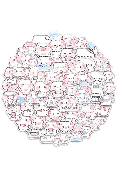 Choice 64PCS 64PCS Rain Mist Kitten Game Stickers DIY Luggage Skateboard Note...