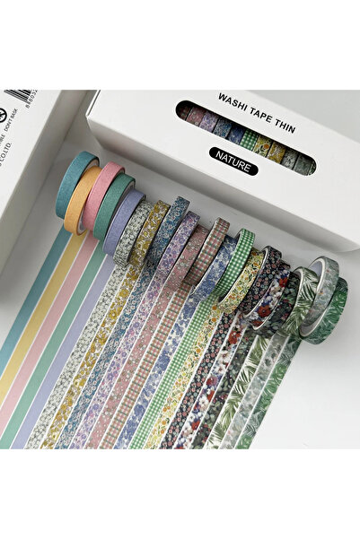 Choice Nature 20Rolls/Set Vintage Cute Forest Plant Fruit Washi Tape Set Adhe...