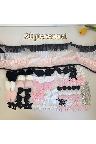 Choice حقيبة قماشية وردية اللون، 120 قطعة، قفازات مصنوعة يدويًا، وشاح، ملابس،...