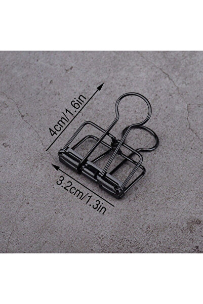 Choice5 مشابك معدنية سوداء عتيقة - منظم ملفات مكتبي مجوف مبتكر، مشابك ورق، حق...