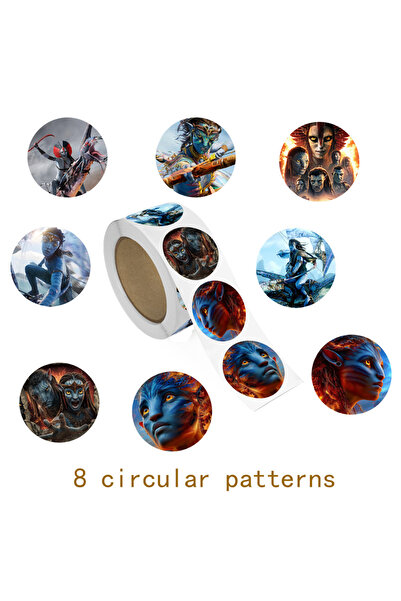 Choice 1ROLL 500pcs/Roll Disney Movie Avatar 3 Stickers Roll DIY Skateboard L...