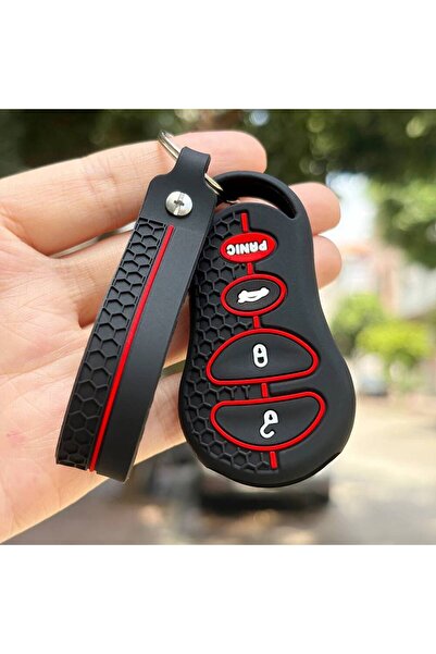 Choice1 غطاء حماية بأربعة أزرار مع سلسلة مفاتيح لسيارات كرايسلر 300، جراند فو...