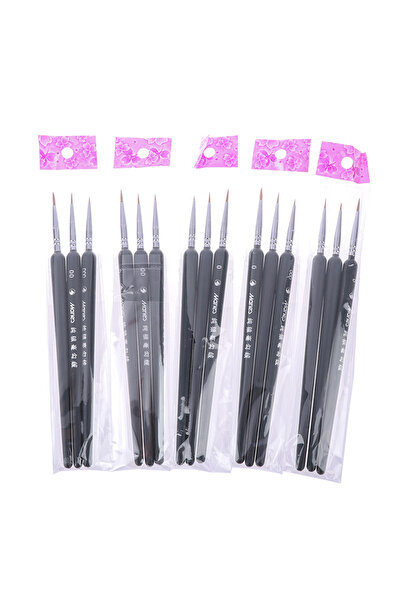 Choice one size Beige 3pcs Brush 0/ 00/ 000 Wolf Hair Brushes Set for Detail ...