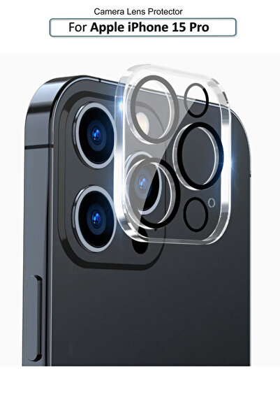 Generic Apple iPhone 15 Pro - Premium Camera Lens Protector - Black