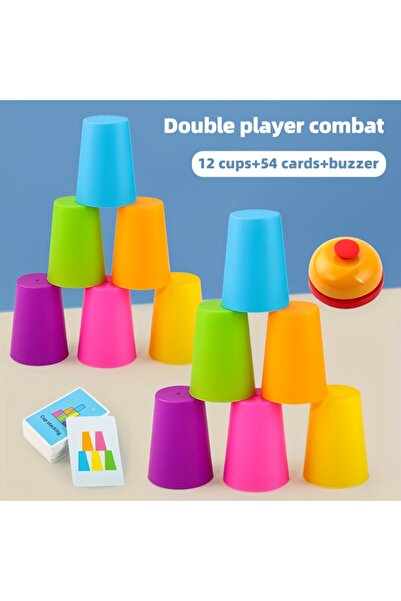 Choice ألعاب تدريب السرعة للأطفال، لعبة تكديس الأكواب، لعبة طاولة داخلية للحف...