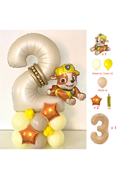 PAW PATROL 1pack 3 Cartoon Themed Balloon Party Decoration Supplies Rescue Do...