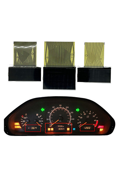 Choice شاشة عرض LCD للوحة القيادة (يسار، وسط، يمين) لسيارة مرسيدس بنز الفئة C...