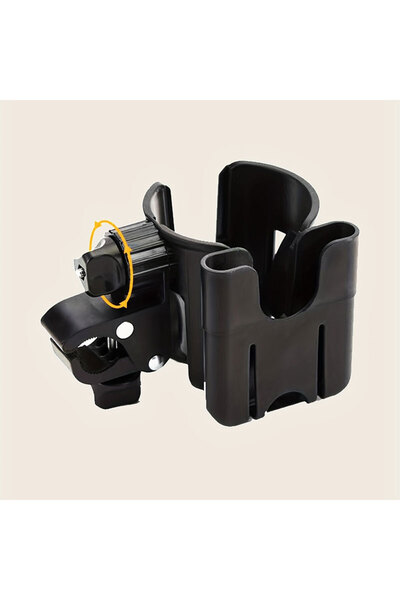 Choice1 black Stroller Phone Holder and Water Cup Holder Two-In-One Cup Holde...