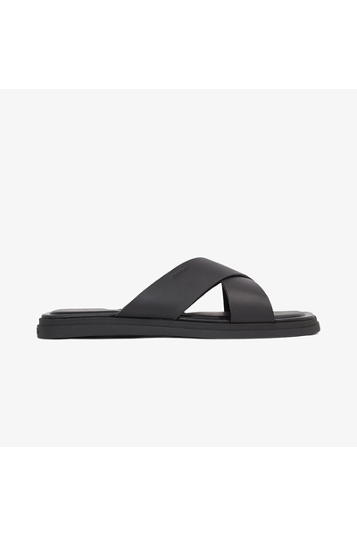 Calvin Klein Criss Cross Erkek Siyah Terlik