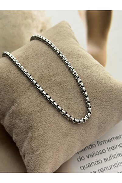 roshel Tarnish Resistant Steel Ball Chain Silver Color Necklace 45 Cm/ 60 cm ...
