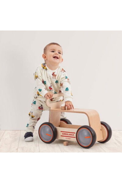 MAMATOYZ Ride-on car, DriveMe Wood walker, Wooden ambulance