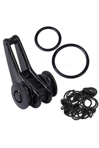 Choice مجموعة حافظات طُعم صيد السمك السوداء، 10 قطع - حافظات آمنة لخطافات الص...