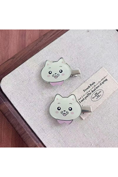 Choice1 طقم من قطعتين باللون الوردي، مشابك شعر بتصميم قطة صغيرة لطيفة، مستوحا...