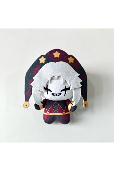 Choice دمية قطنية محشوة على شكل شخصية بييرو من سيرك غريب، طولها 10 سم، مزينة ...