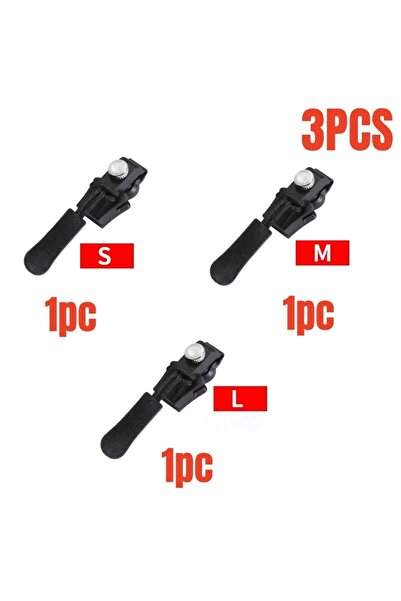 Choice S M L 3pc 3-12PC Universal Zipper Repair Kit Quick Instant Replacement...