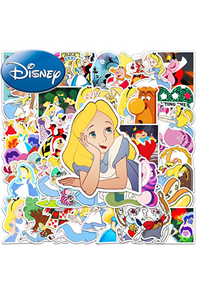 choice2 50 قطعة (10/30/50 قطعة) ملصقات فيلم ديزني أنمي أليس في بلاد العجائب، ...