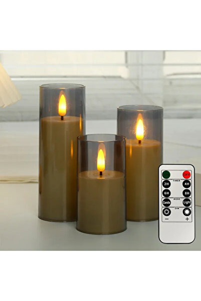 Choice gray3pcs-withremote LED Lights for Home Electronic Candle LED Candle D...