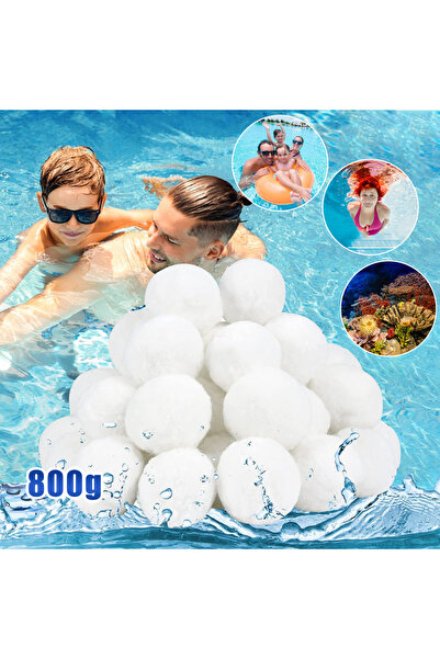 Choice 800G 800g pool filter balls, filter balls for sand filter systems pool...