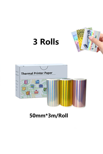 Choice3 ملصقات حرارية ليزرية ثلاثية الأبعاد بألوان فضي وذهبي وبنفسجي، 3 قطع، ...