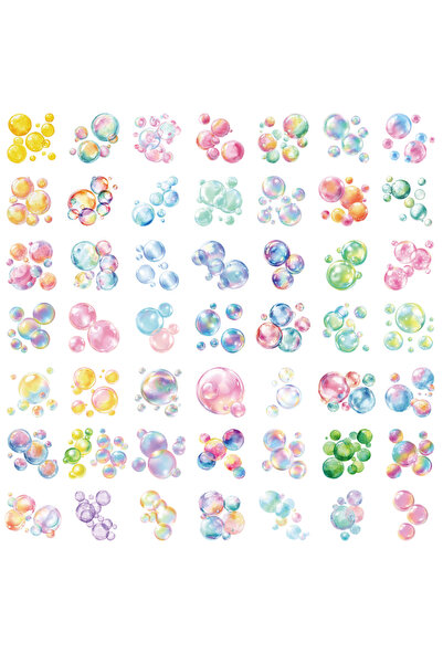 Choice1 100 قطعة أو 50/100 قطعة من ملصقات الفقاعات الملونة، ملصقات إبداعية لل...