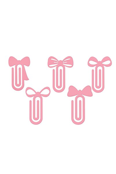 Choice SQ2720 مجموعة من 5 قطع من مشابك الورق الكبيرة على شكل فيونكة، مشبك جان...