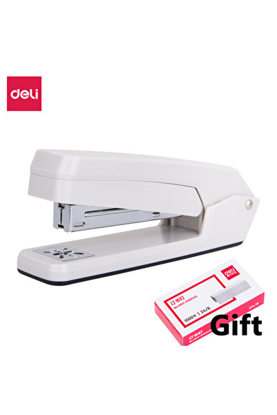 Choice1 Deli White Deli 0434 Free Rotating Stapler Metal Lever Design 20 Shee...