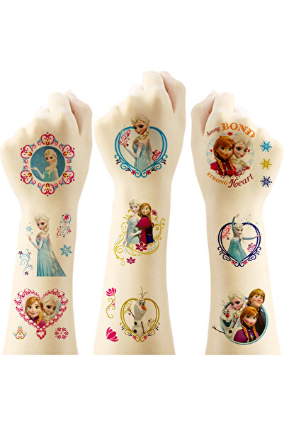 Choice 20 قطعة من ملصقات وشم مؤقتة مقاومة للماء لشخصيات ديزني فروزن أميرات كر...