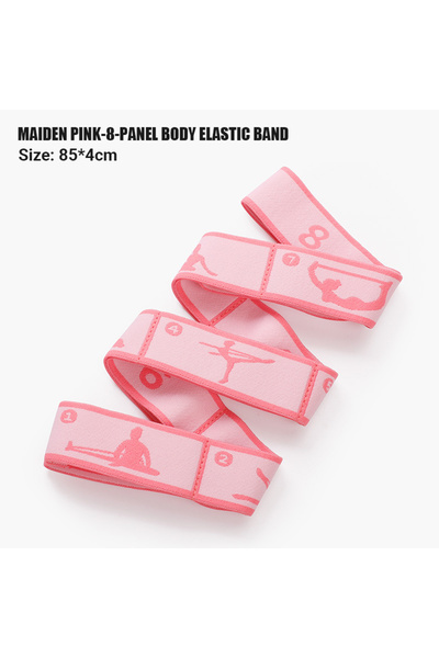 Choice pink Yoga Resistance Bands Multi-Section Elastic Adult Child Dance Tra...