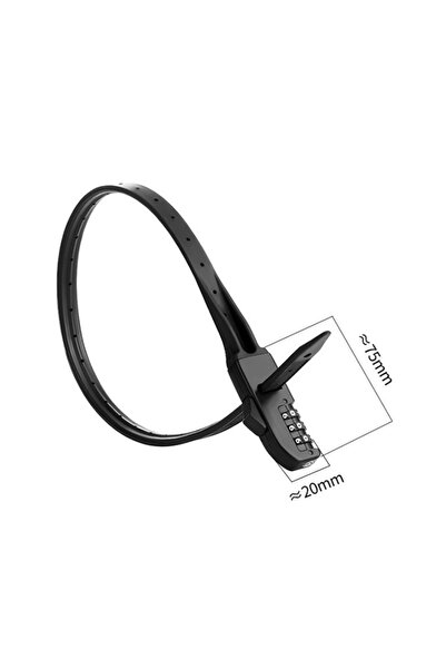 Choice black New bicycle password lock alloy steel tie lock mountain bike roa...