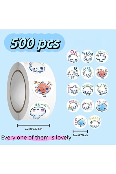 Choice مجموعة متعددة من 500 قطعة من ملصقات إيموجي صلصة الفقاعات الكرتونية الل...