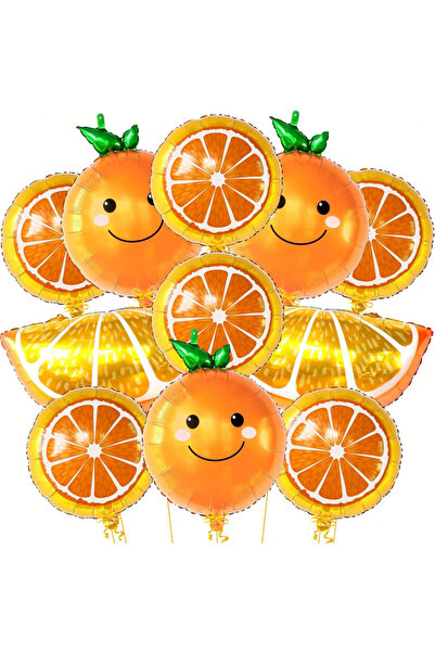Choice Other orange set 11 pcs huge orange fruit ester film balloon set cute ...