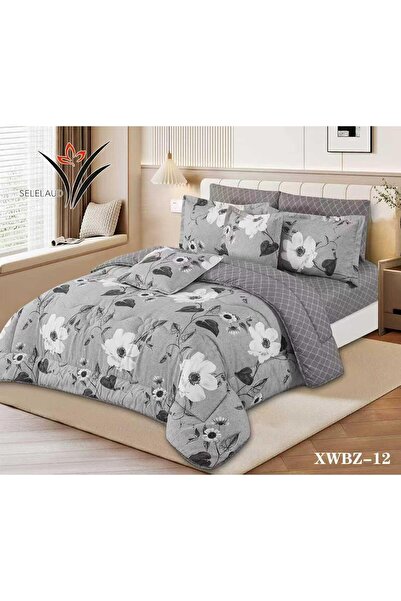 somilan 8-piece duvet set, 260cm x 240cm, Super King size, 100% microfiber co...