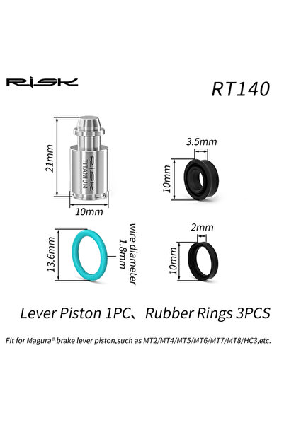 Choice 1Set Lever Piston RISK Titanium Alloy Brake Lever Piston for Magura MT...