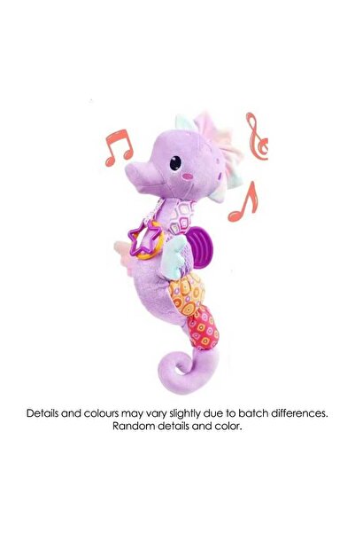 Choice Purple seahorse Baby Rattles Toys Infant Musical Stuffed Animals Soft ...