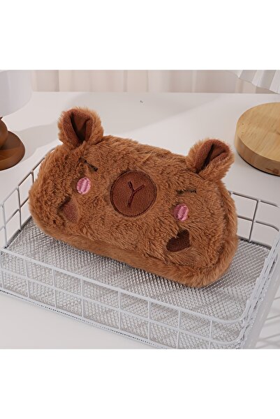 Choice 1pc Style A Large Plush Capybara Pencil Case - Spacious Stationery Org...