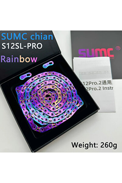 Choice سلسلة دراجة هوائية S12SL-Rainbow sumc ذات 12 سرعة، سلسلة هلالية، دراجة...