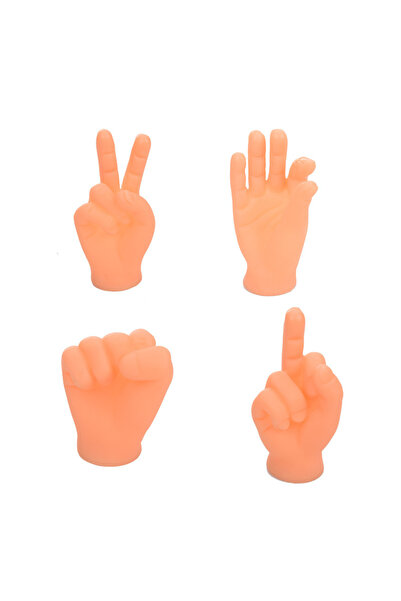 Choice لعبة يد صغيرة مرحة للأطفال من ون سايز، 4 قطع - لعبة قطة إبداعية من الس...