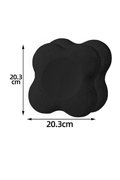 Choice قطعتان من حصائر اليوغا السوداء المصنوعة من مادة TPE، سميكة ومضادة للان...